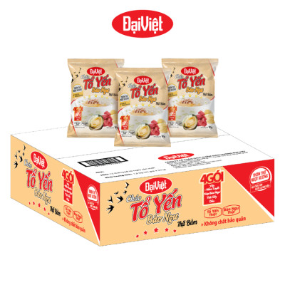 Cháo Tổ Yến Bào Ngư Thịt Bằm Đại Việt - Ăn Liền – Gói 50gr - Thùng 30 gói