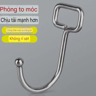 MÓC DÁN TƯỜNG INOX 304 DÁN CHẢI TREO DAO, THỚT, TREO ĐỒ DÙNG ĐA NĂNG SIÊU DÍNH