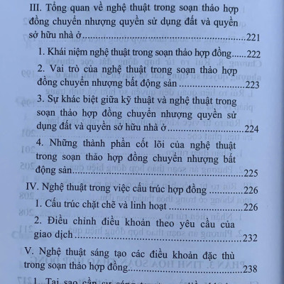 Soạn thảo hợp đồng hiệu quả (tuyển tập): Hợp đồng chuyển nhượng quyền sử dụng đất, quyền sở hữu nhà ở - góc nhìn bên nhận chuyển nhượng