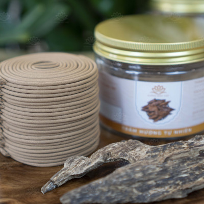 Nhang Khoanh Trầm Hương Tự Nhiên Sạch - 100% Organic Giúp Tinh Thần Thư Giãn, Giảm Căng Thẳng Với Hương Thơm Dịu Nhẹ (100G)