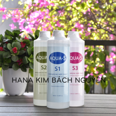 Combo 3 chai S1 S2 S3 - AHA BHA Lotion - Dùng Chung Với Máy Aqua Peel + Tặng 50g Mặt Nạ Dẻo (Hàng Chính Hãng)