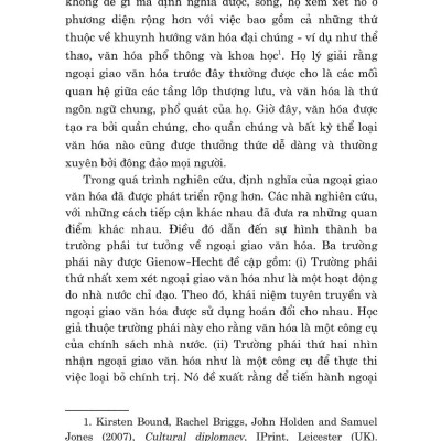 Ngoại giao văn hóa Mỹ trong hai thập niên đầu thế kỷ XXI - bản in 2024