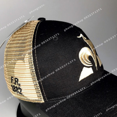  Mũ lưỡi trai thêu Gà màu ánh đồng phối lưới- nón kết NAM/ NỮ