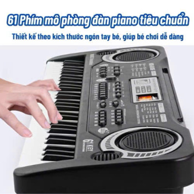 Đàn Điện Tử 61 Phím Kèm Mic Cho Bé Quà Tặng Giáo Dục Cho Trẻ - HÀNG CHÍNH HÃNG MINIIN