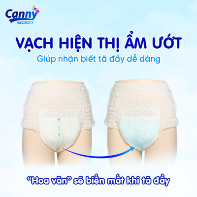 Tã/Bỉm Quần Người Lớn Canny Siêu Mềm, Siêu Thấm, Kháng Khuẩn Size L7 (7 Miếng)