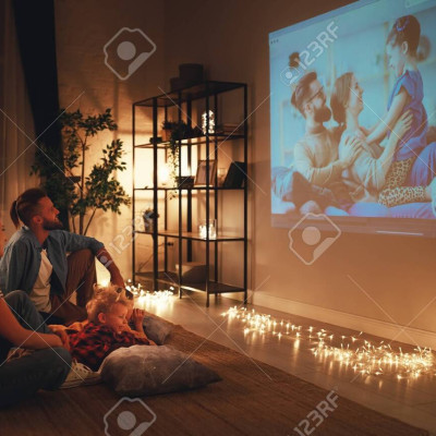 Máy chiếu mini Apollo 11-New 2021,Led tivi 4800 lumen,  Android TV 9.0, Pin 5200mAh, 150inch, hỗ trợ 4K- Hàng chính hãng