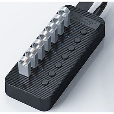 Bộ Chia USB HUB ORICO CT2U3-10AB 10 Cổng USB 3.0 Với Các Cổng Riêng Lẻ- Hàng Chính Hãng