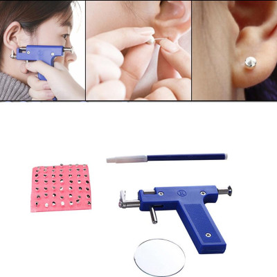 Bộ Dụng Cụ Bấm Khuyên Tai Tặng Kèm 98 Khuyên