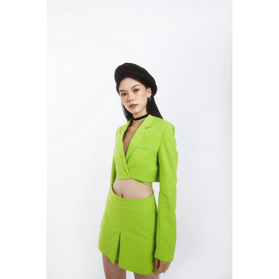 DOTTIE - Áo vest dáng ngắn buộc dây nữ T0554