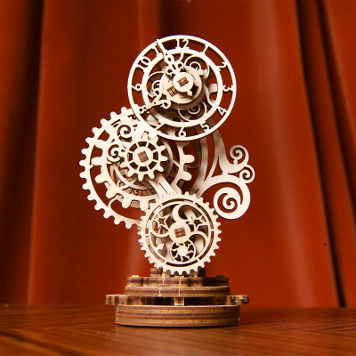 Mô hình cơ khí - Ugears Steampunk Clock - Đồng hồ Steam, Hàng chính hãng UGEARS, nhập khâu nguyên bộ từ EU, mô hình lắp ráp 3D, DYI