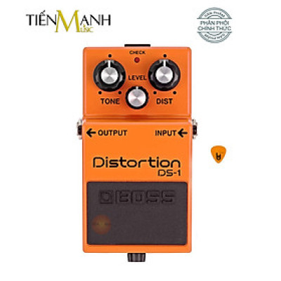 Phơ Guitar Boss DS-1 Distortion - Bàn đạp Fuzz Pedals Effects DS1 Hàng Chính Hãng - Kèm Móng Gẩy DreamMaker
