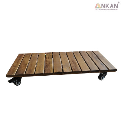 Kệ Gỗ Di Động ANKAN - Chịu Lực 150Kg, Di Chuyển Dễ Dàng, Thích Hợp Chậu Cây Và Trang Trí Nhà Cửa