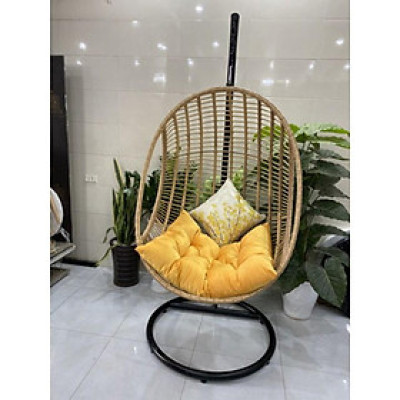 Xích đu lồng C Tundo màu vàng chân đen 