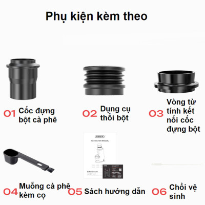 Máy xay hạt cà phê chuyên nghiệp Single Dose, 150 cấp độ xay vô cấp. Thương hiệu Mỹ cao cấp HiBREW - G10. HÀNG CHÍNH HÃNG