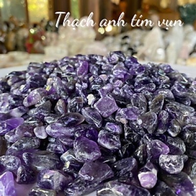 (1kg) Thạch anh tím vụn NHASAN ứng dụng của đá trong phong thủy
