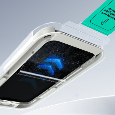 Combo 2 Kính Cường Lực Kèm Khung Dán ESR UltraFit Classic Screen Protector Cho iPhone 16e/ iphone 13/ iphone 14_ Hàng chính hãng