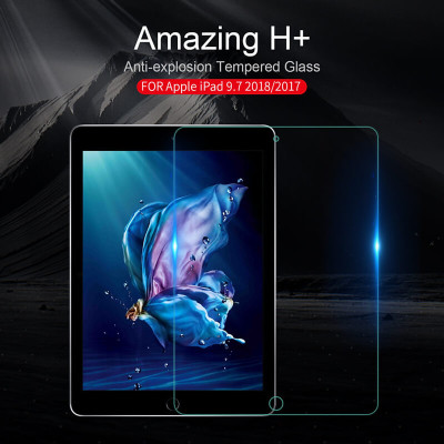 Tấm dán kính cường lực chống xước , chống vỡ màn hình hiệu Nillkin Amazing H+ cho iPad - Hàng chính Hãng