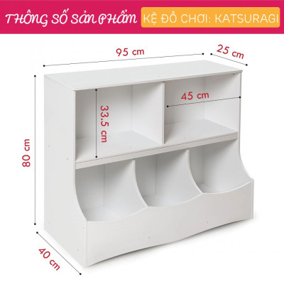 Kệ để đồ chơi cho bé SMLIFE Katsuragi
