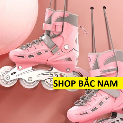 Giày trượt patin SWAY bánh cao su sáng led tặng kèm bảo hộ chân tay,