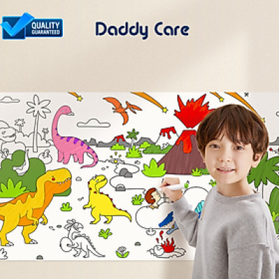 Cuộn tranh tô màu cho bé dán tường khổng lồ 4m*40cm Mideer Adhesive Colouring Scroll - Tranh tô màu nước cho bé