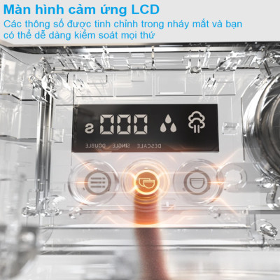 Máy pha cà phê Espresso chuyên nghiệp 3 trong 1 thương hiệu Mỹ cao cấp HiBREW H7A - Hàng Nhập Khẩu