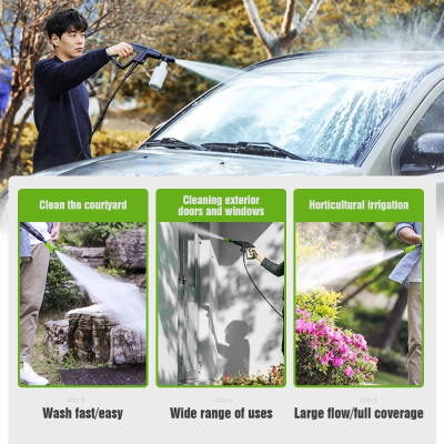 Máy Rửa Xe Áp Lực Cao ABG Lutian Totoro-T4 Công Suất 1400w 100bar, Máy Phun Xịt Rửa Xe Cao Áp, Chuyên Dụng Cho Cửa Hàng Rửa Xe, Nhà, Xưởng Công Nghiệp - Hàng Chính Hãng