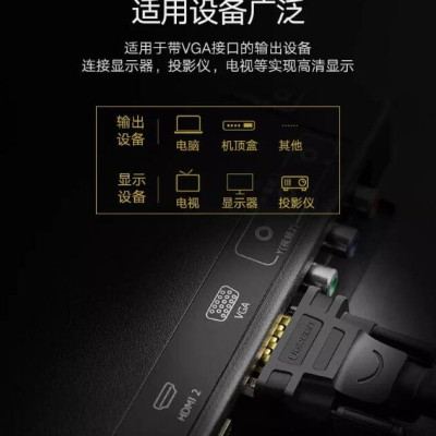 Ugreen UG11636VG101TK 30M màu Đen Cáp tín hiệu 2 đầu VGA - HÀNG CHÍNH HÃNG