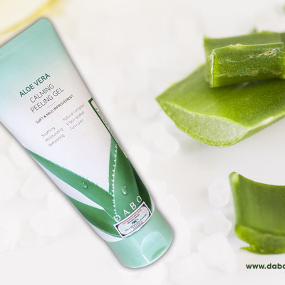 Tẩy da chết trắng da Lô Hội Hàn Quốc cao cấp - DABO Aloe Vera Calming Peeling Gel 180ml