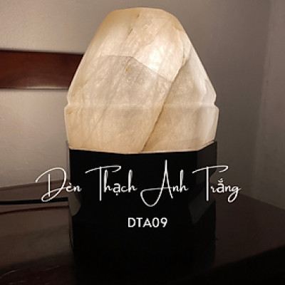 Đèn Thạch Anh Trắng NHASAN DTA09 Bí Mật Thư Giãn và Chữa Lành Trong Thiền Định - 3.25kg (KT: 20 x 13 (cm))