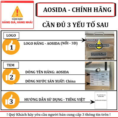 Máy ép dầu thực vật nóng và lạnh dùng trong gia đình thương hiệu cao cấp AOSIDA 888A - Hàng Chính Hãng