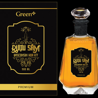 Rượu Sâm Wisconsin Hoa Kỳ (34% vol - 500ml) 