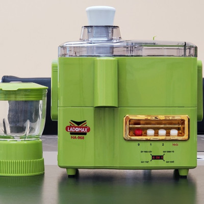 Máy xay ép đa năng 4 in 1 Ladomax HA-968 công suất 650W gồm 4 cối ép xay sinh tố, xay tiêu, xay cháo-Hàng chính hãng