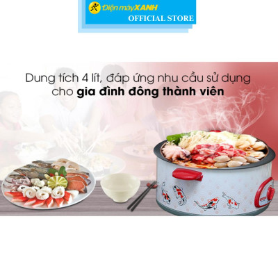 Nồi lẩu điện Sunhouse SH-525L 4 lít - Hàng Chính Hãng