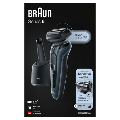 Máy cạo râu Braun 60-N7000cc Made in Germany, Hàng Chính Hãng