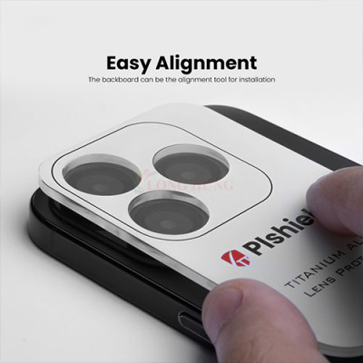 Dán Camera cường lực viền màu chống va đập Zeelot PIshield dành cho iPhone 15 Pro/15 Pro Max - Hàng chính hãng