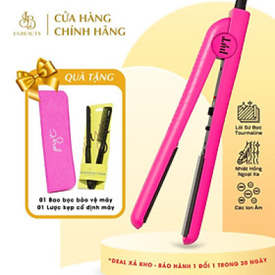 Máy Kẹp Tóc Bằng Sứ Tourmaline PYT Ceramic Styling Tool (2 trong 1) - Màu Hồng - Công Nghệ Nhiệt Hồng Ngoại Xa - Có Thể Duỗi, Uốn Lọn Hoặc Uốn Cúp