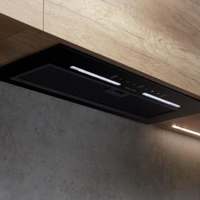 Máy Hút Mùi Âm tủ Malloca MH 700GT - Công Suất Hút 850 m3/h - Ngang 70cm - Kính Đen - Hàng Chính Hãng