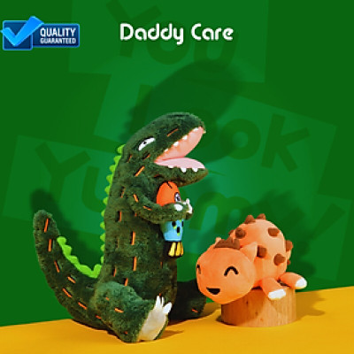 Gấu bông, thú nhồi bông khủng long T-rex xanh cao cấp Mideer Stuffed Animal