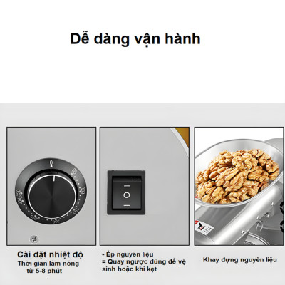 Máy ép dầu ăn thực vật Nóng và Lạnh thương hiệu Anh Quốc AOSIDA WF-J118 - Công suất 1800W - Hàng chính hãng