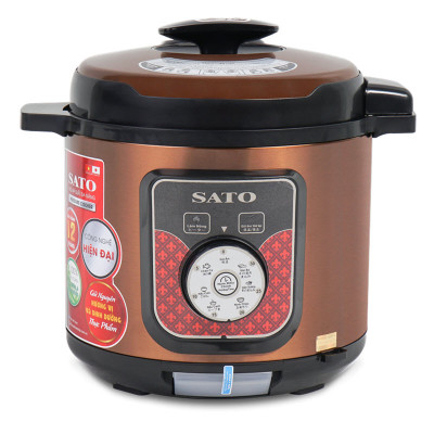 Nồi áp suất đa năng SatoAlpha 6AS039 6.0L - Lòng nồi bằng hợp kim nhôm chống dính cao cấp, an toàn sức khỏe. Bảng điều khiển Tiếng Việt dễ hiểu khi dùng với van xả áp, van khóa hiện đại - Miễn phí vận chuyển toàn quốc - Hàng chính hãng