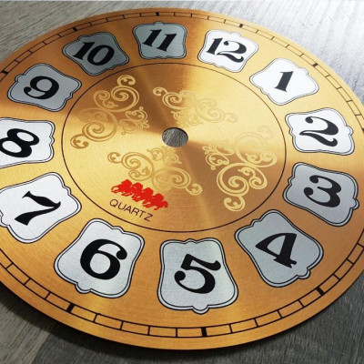 Mặt số Bông đồng hồ treo tường bằng nhôm đường kính 20cm (D20), mã số MS-B20