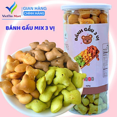 Bánh Gấu Mix 3 Vị VIETTIN MART 420G