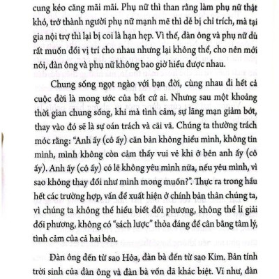 Đàn Ông Sao Hoả Đàn Bà Sao Kim - Bách Khoa Toàn Thư Về Quan Hệ Hai Giới (Bìa Cứng)