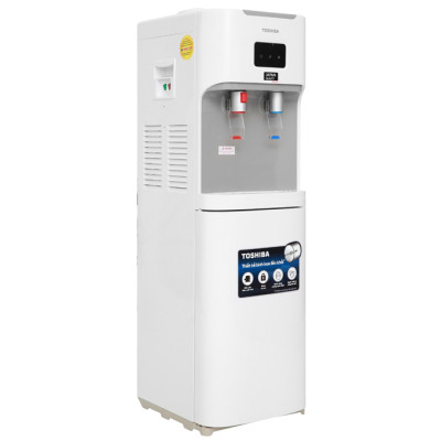 Cây nước nóng lạnh Toshiba RWF-W1664TV (W1) - Thiết kế bình inox liền khối, đảm bảo không rò rỉ nước, Khóa trẻ em - Hàng chính hãng - Bảo hành 12 tháng chính hãng