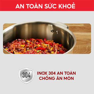 Nồi Inox Tefal Starter 20cm E3254495/24cm Tefal E3254695 - Hàng chính hãng