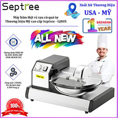 Máy băm thịt và rau củ quả tự động công nghiệp, dùng cho nhà hàng và khách sạn. Thương hiệu Mỹ cao cấp Septree - GJ805. Hàng nhập khẩu