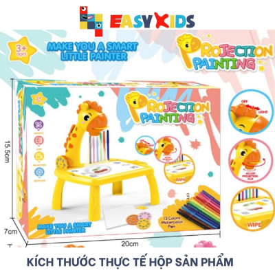 Đèn Chiếu Hình Tập Vẽ, Bàn Vẽ Thông Minh Cho Bé Đèn Vẽ Hình Vẽ Tranh Máy Chiếu Có Nhạc Hình Hươu