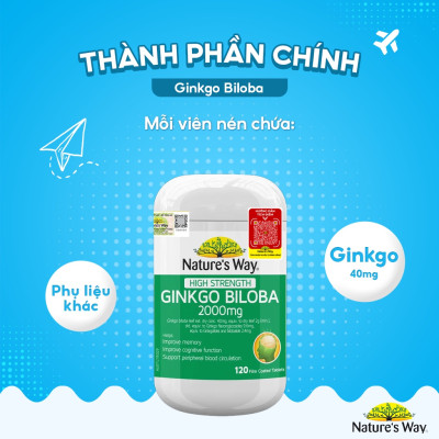 Bổ não Ginkgo Biloba Nature
