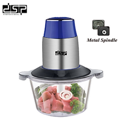Máy xay thịt 2 lưỡi kép nhãn hiệu DSP KM4021 công suất 300W, dung tích chứa 2 lít - Hàng Nhập Khẩu