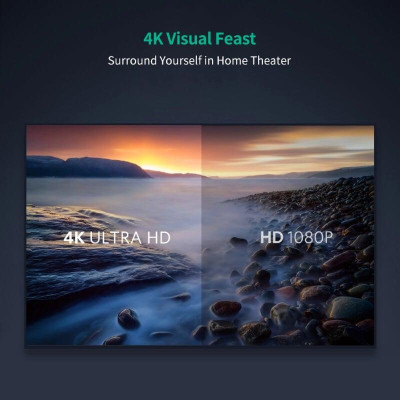 Ugreen UG10121HD103TK 2M màu Đen Cáp tín hiệu HDMI chuẩn 1.4 đầu bẻ góc 90 độ - HÀNG CHÍNH HÃNG